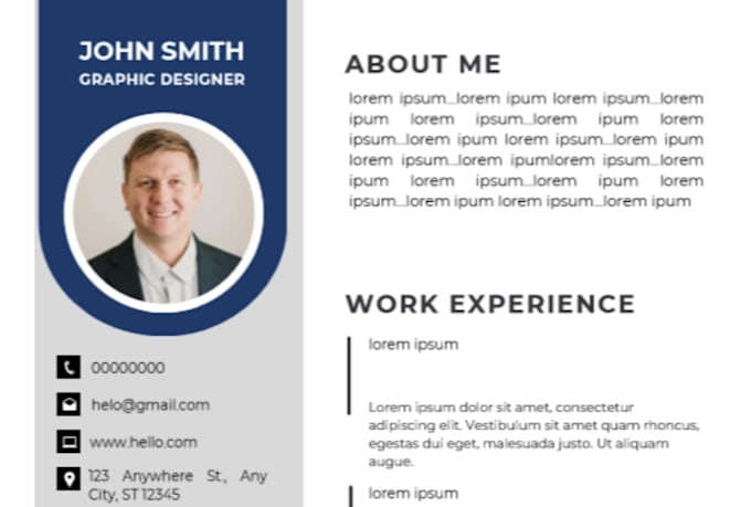 design a professional resume and cv in canva